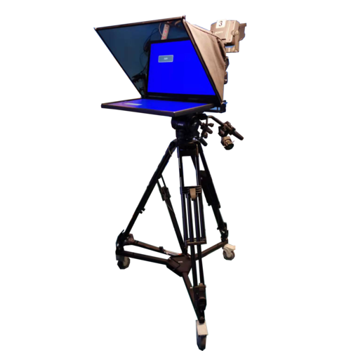 24 inch broadcast teleprompter with 1 monitor